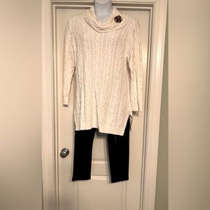 Sweater dress. Cream color, cotton sweater dress. Like new!!!